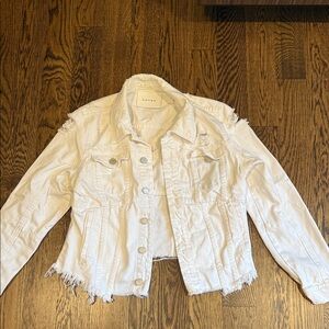 Blank NYC Off-White Denim Jacket